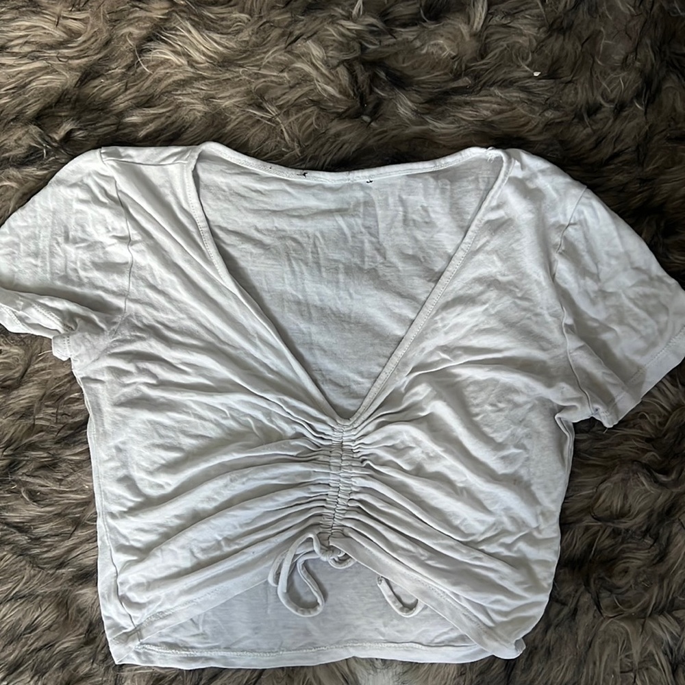 White crop top